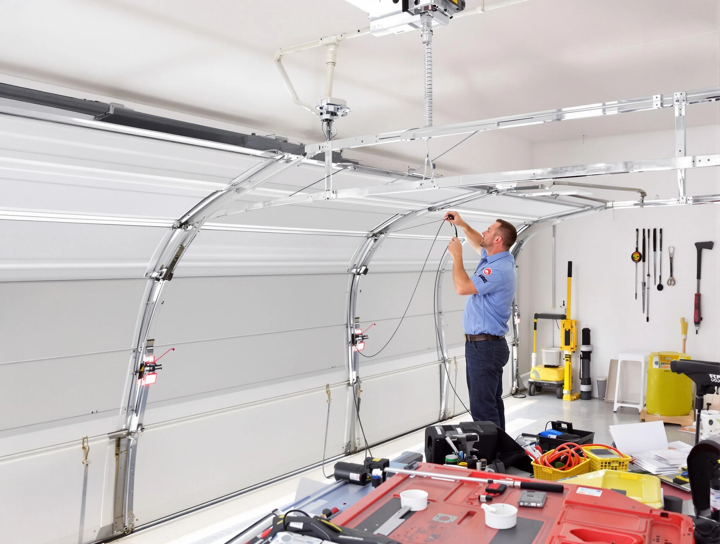 Garage door cable repair service by Westfield Garage Door Repair in Westfield